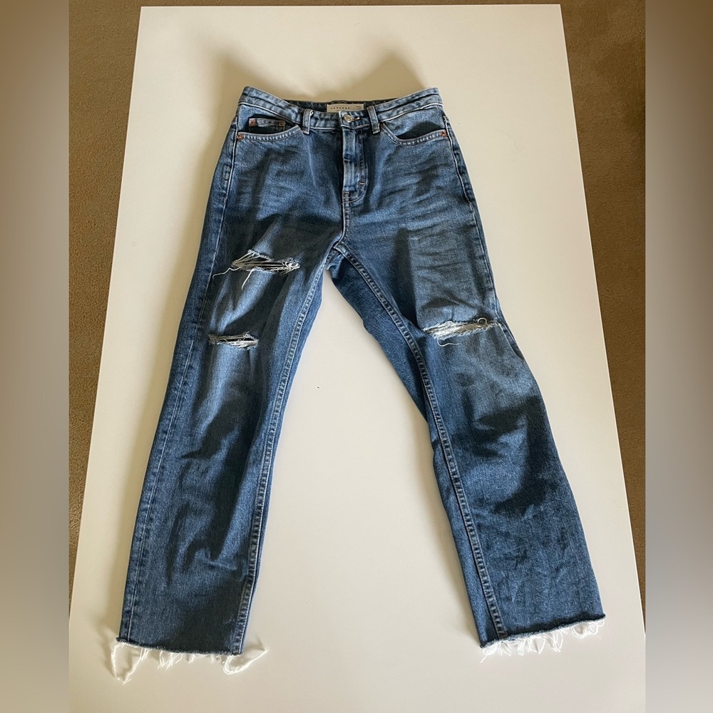 TOPSHOP straight fit jeans, petite